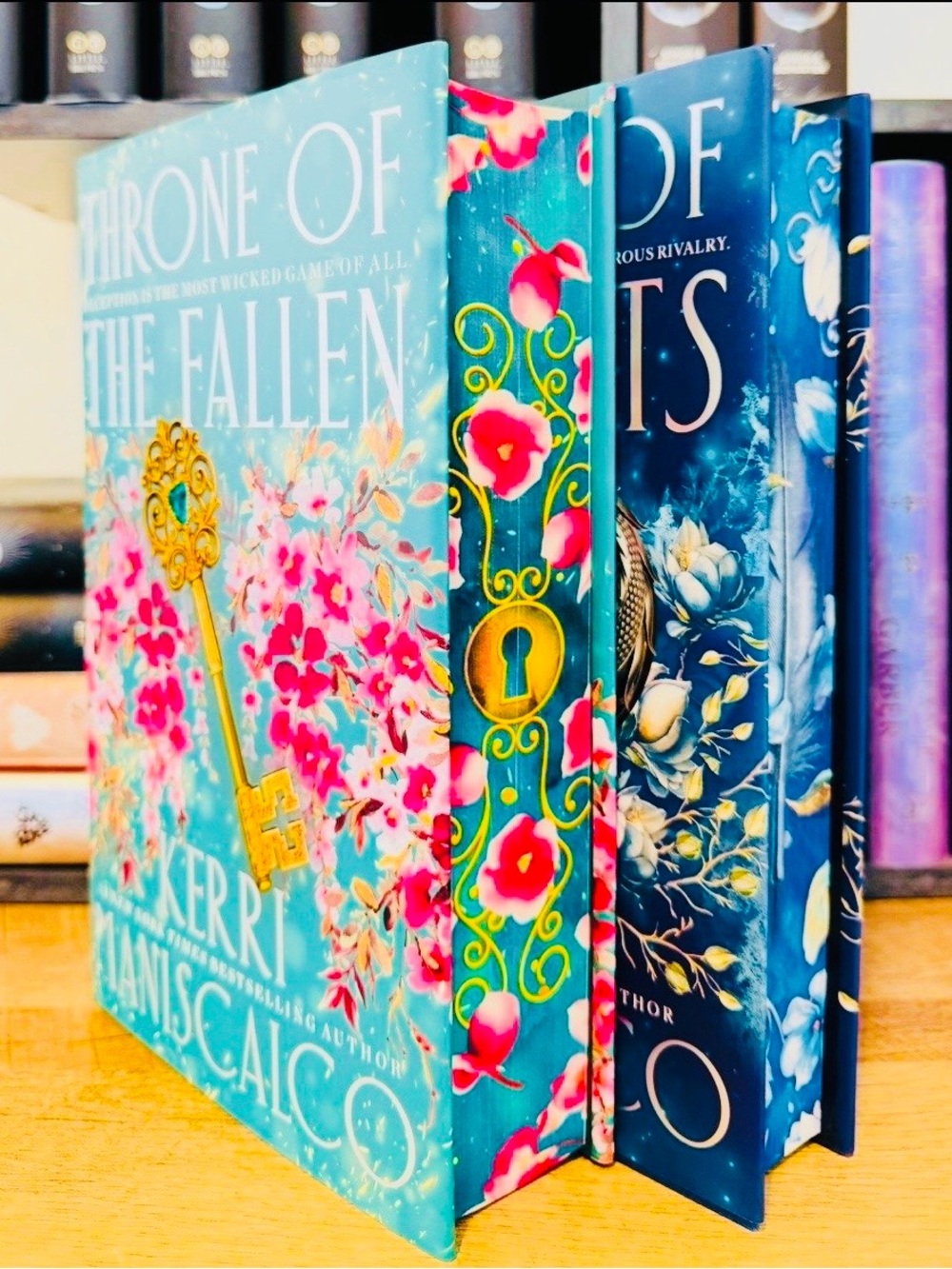 Fairyloot Signed Throne Of The Fallen + Throne Of Secrets by Kerri Maniscalco